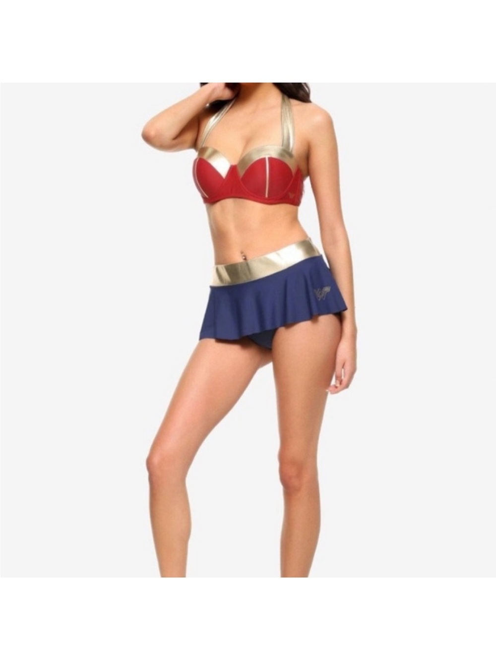 Her Universe Hot Topic Wonder Woman String tie Bikini Set — Size XS